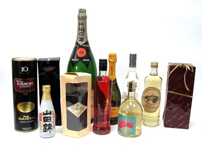 Lot 1464 - Mixed Wines & Spirits - Moet & Chandon Large...