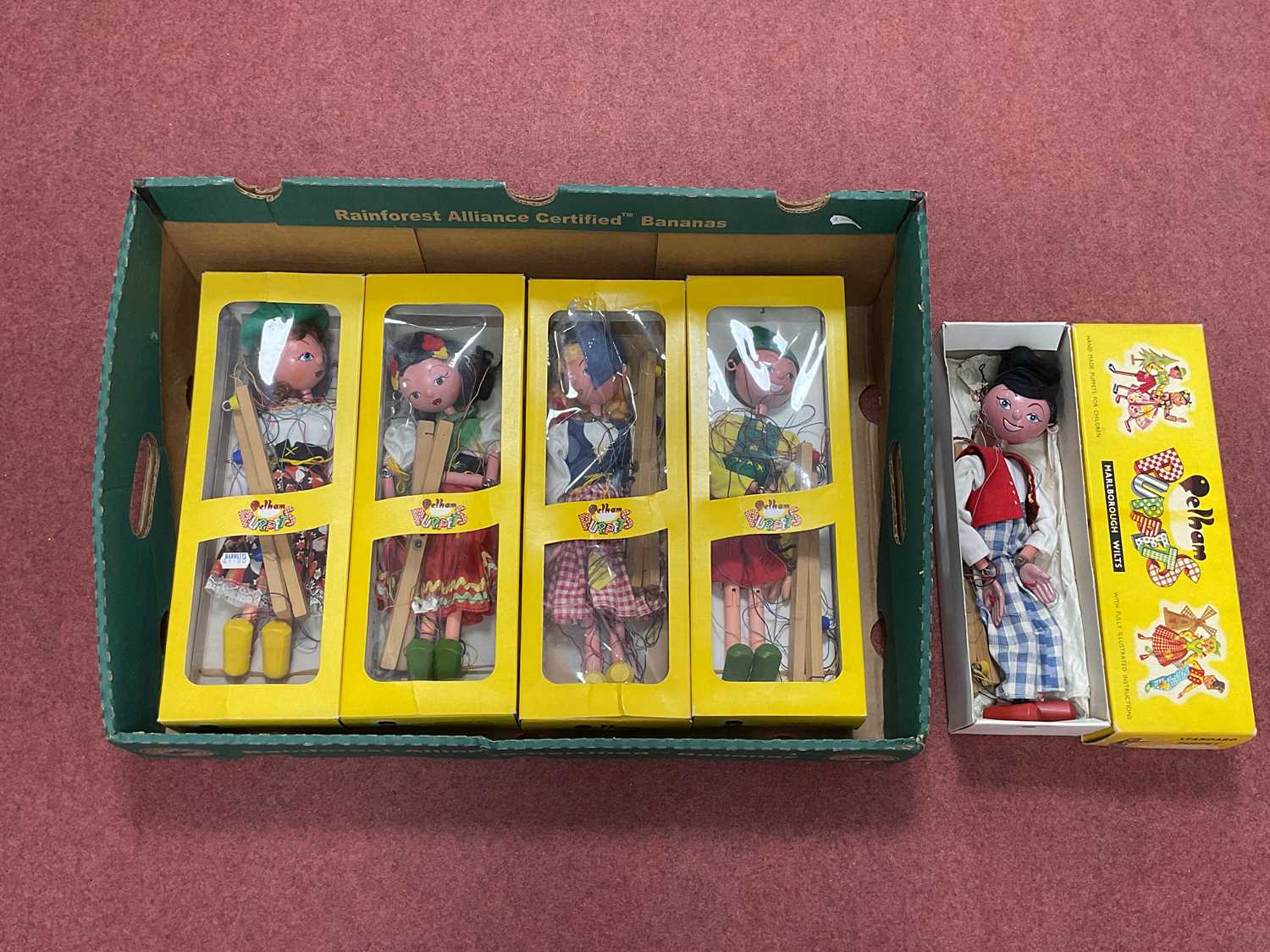 Lot 328 - A Collection of Five Pelham Puppets, Including...