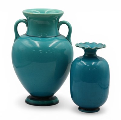 Lot 1026 - A Burmantofts Pottery Two Handled Baluster...