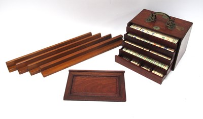 Lot 1125 - A XX Century Chinese Mah- Jong Set, the...