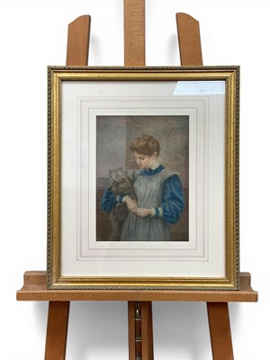 Lot 1178 - WALTER EDWARD CORBOULD (1860-1940) Her Pet -...
