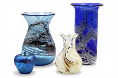 Lot 1012 - An Adrian Sankey Studio Glass Apple, in...