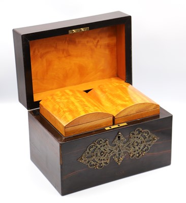 Lot 1278 - A Late XIX Century Coromandel Tea Caddy, of...