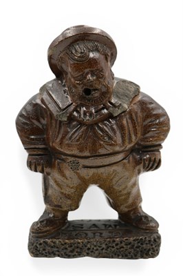 Lot 1025 - A Brampton Style Salt Glazed Tobacco Jar and...