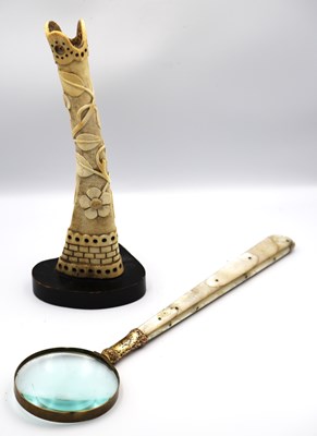 Lot 1325 - A Late XIX Century Oversized Magnifying Glass,...