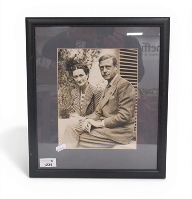 Lot 1234 - A Photograph of Edward Duke of Windsor and...