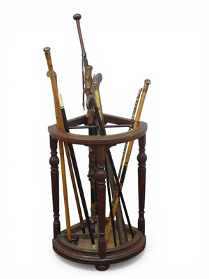 Lot 1267 - An Early XX Century Oak Umbrella/Stick Stand,...
