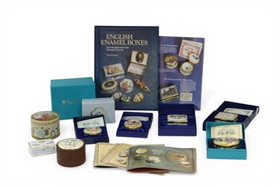 Lot 1081 - A Collection of Four Halcyon Days Enamel...