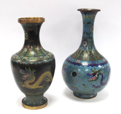Lot 1122 - A XX Century Japanese Cloisonné Vase, of...