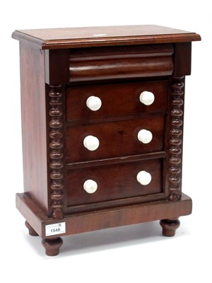 Lot 1548 - A Late XIX Century Stained Mahogany Miniature...