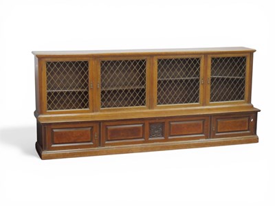 Lot 1526 - A Late XIX/Early XX Century Oak Bookcase, with...