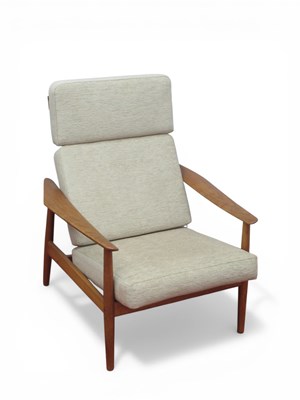 Lot 1584 - Arne Vodder FD 164 Teak Reclining Lounge Chair...
