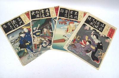 Lot 1135 - KUNISADA TOYOKUNI III (1786-1865) 
Four prints...