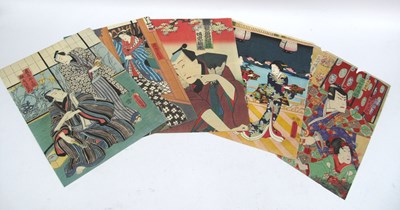 Lot 1141 - KUNISADA 1st/TOYOKUNI III (1786-1865) 
Scene...