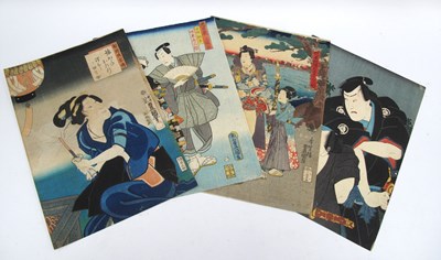 Lot 1142 - KUNISADA 1st 
Prince Genji by the Shore, 
36 x...