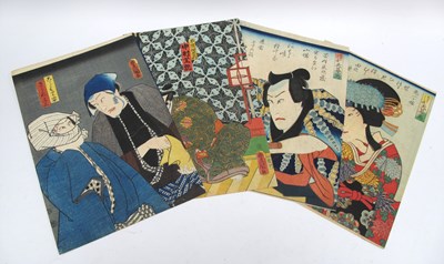 Lot 1143 - KUNISADA TOYOKUNI III (1786-1865) 
Kabuki...