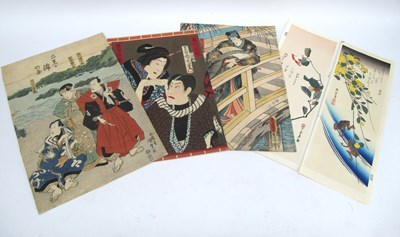Lot 1146 - KUNISADA TOYOKUNI III (1786-1865) 
Actors in a...