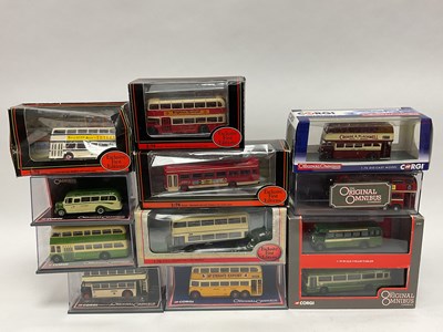 Lot 549 - Twelve 1:76 Scale diecast model buses...