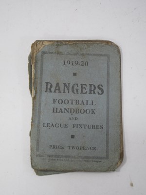 Lot 688 - Glasgow Rangers 1919-20 Football Handbook and...