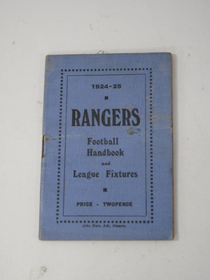 Lot 693 - Glasgow Rangers 1924-25 Football Handbook and...