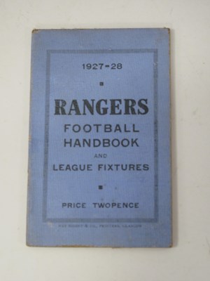 Lot 696 - Glasgow Rangers 1927-28 Football Handbook and...