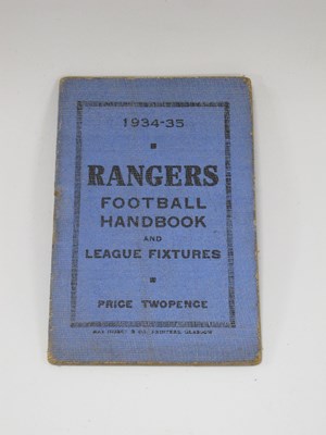 Lot 701 - Glasgow Rangers 1934-35 Football Handbook and...