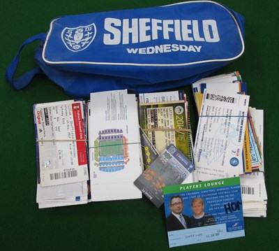 Lot 824 - Sheffield Wednesday Match Tickets 2014-25,...