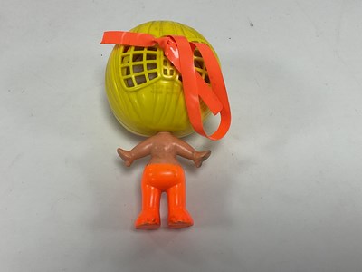 Lot 303 - Six Plastic and Tinplate toys made in Hong...