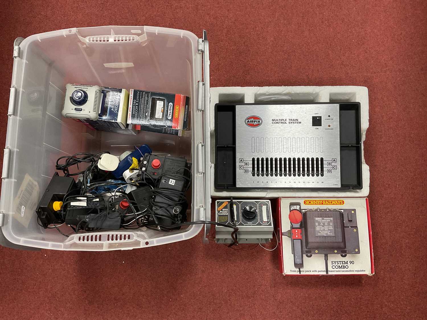 Lot 381 - A quantity of Model Railway control equipment...