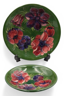Lot 1044 - A Moorcroft Pottery Plate, of circular form,...
