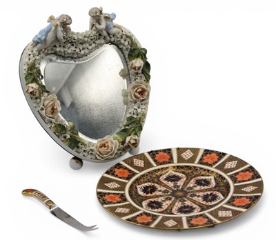 Lot 1050 - A Royal Crown Derby Porcelain Plate, decorated...