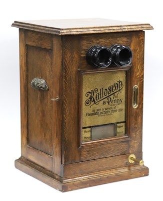 Lot 1337 - A Late XIX Century Oak Cased Kalloscope, the...