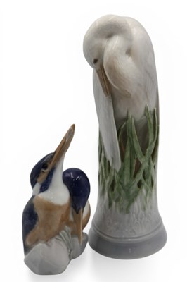 Lot 1059 - A Royal Copenhagen Porcelain Model of a Heron...