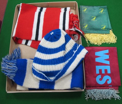 Lot 773 - Football Scarves - Everton 1960s with hat,...