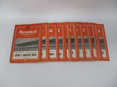Lot 916 - Arsenal 1952-53 Home Programmes, including...
