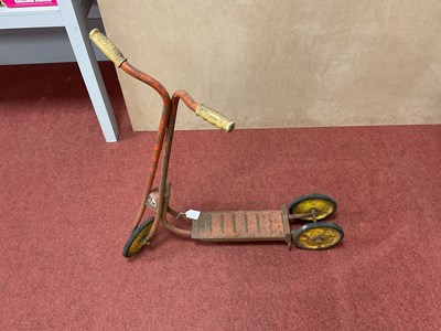Lot 353 - Three Mid XX Century pressed steel children's...