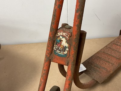 Lot 353 - Three Mid XX Century pressed steel children's...
