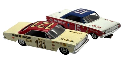Lot 835 - Two 1:24 scale American NASCAR 'Muscle' Slot...