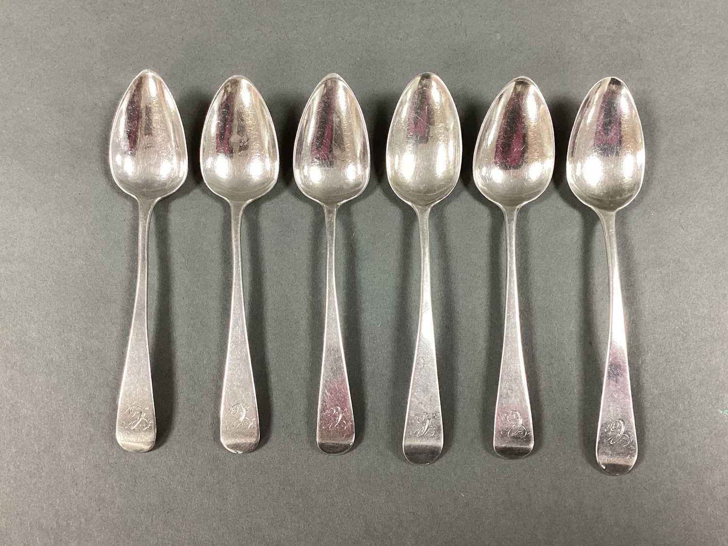Lot 22 - A Matched Set of Six Hallmarked Silver Old...