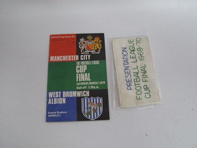 Lot 952 - 1970 League Cup Final Presentation Armband, in...