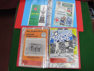 Lot 891 - Welsh Cup Final & Semi Programmes 1971-2007,...