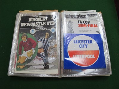 Lot 898 - F.A. Cup Semi Final Programmes 1967-80,...