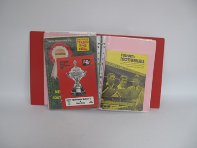 Lot 963 - Texaco Cup Final & Semi Programmes 1971 and...