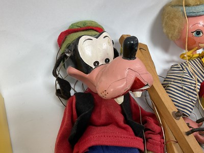 Lot 313 - Six Pelham Puppets, including Goofy, Horse, a...