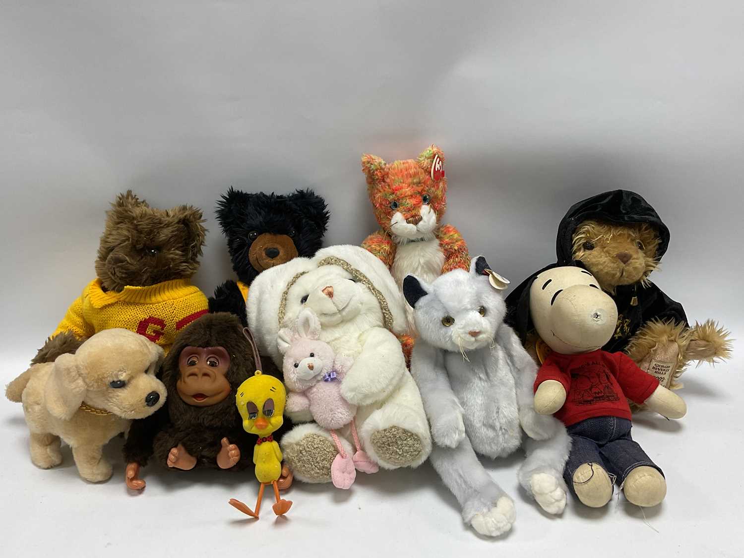 Lot 344 - Nine Soft Toys / Teddy Bears, including a Mid...