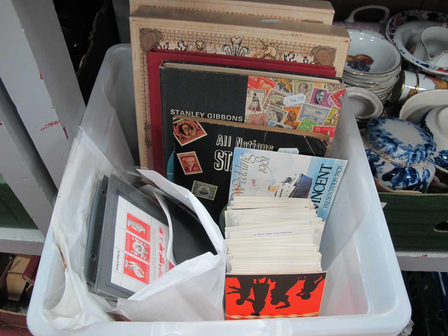 Lot 1055 - Stamps; A tub of World stamps, mainly modern,...