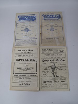 Lot 933 - Scottish Programmes 50-1 Morton v. Partick,...