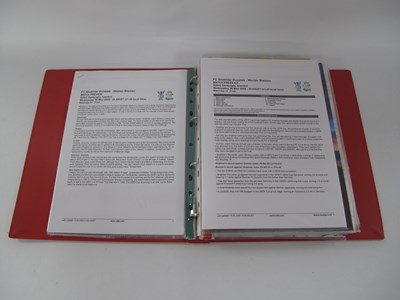 Lot 913 - UEFA Cup Finals, Media information, team...