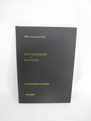 Lot 981 - 2001 Germany v. England Hardback Edition...