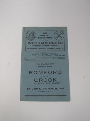 Lot 938 - 1949 F.A. Amateur Cup Semi Final Replay,...